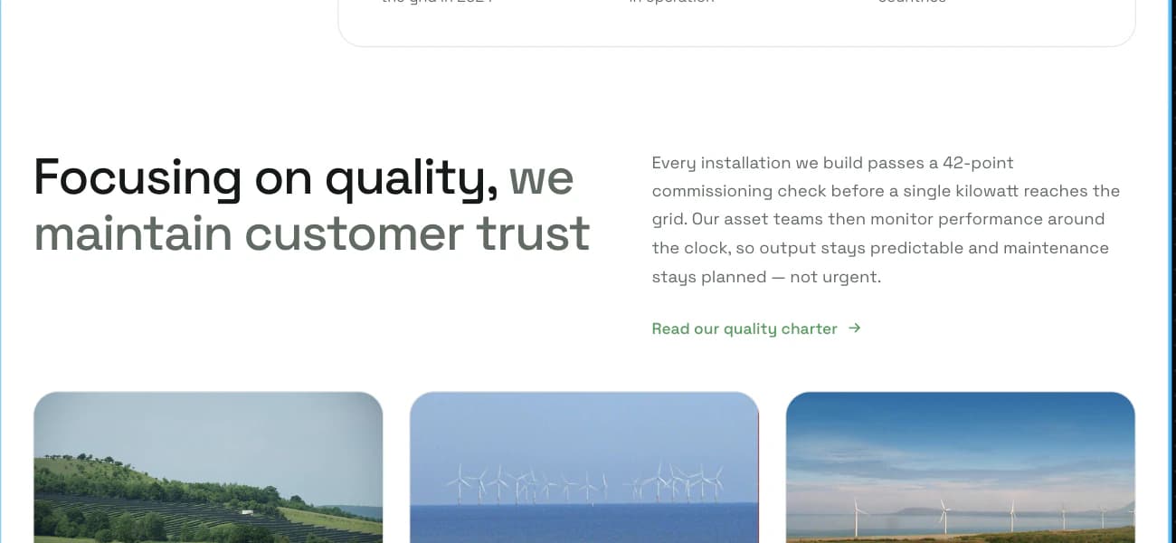 A section of a generated page